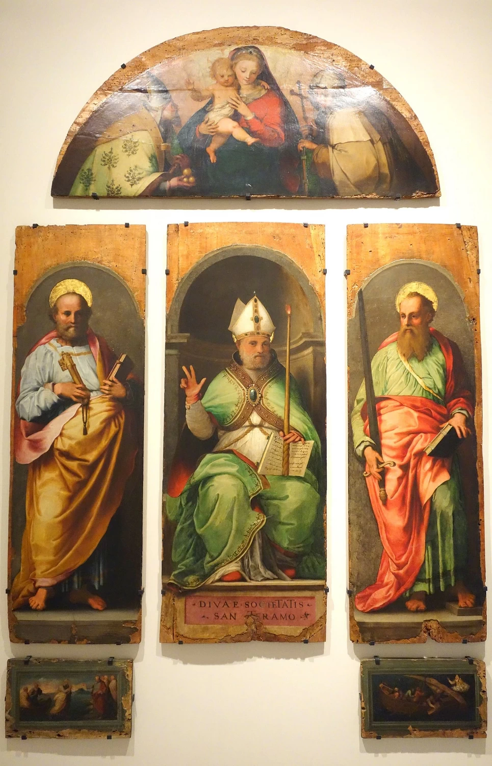 Perin del Vaga - 167, Polittico di sant'Eradmo, Accademia Ligustica di Belle Arti, Genova